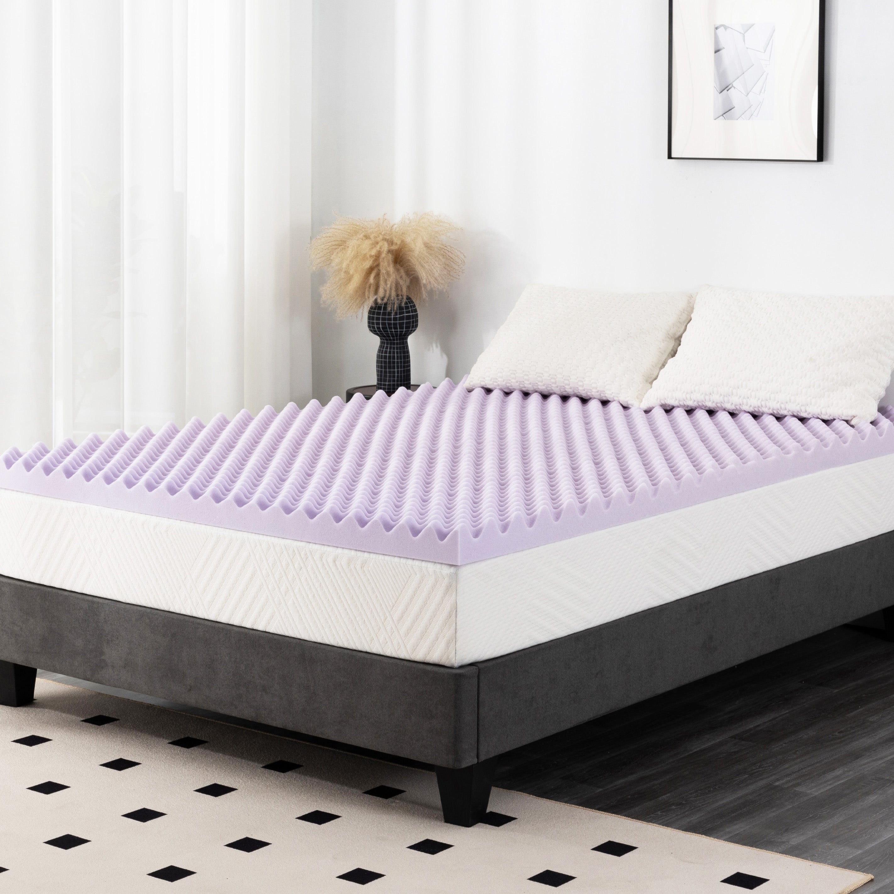 Egg Crate Lavender Topper